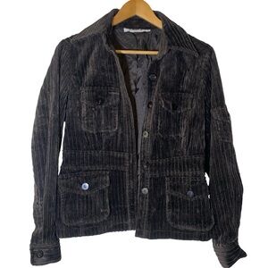 Esther Chen thick corduroy brown 99% cotton jacket size M‎ gorpcore